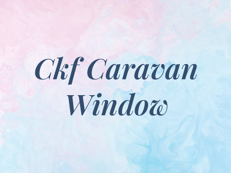 Ckf Caravan Window