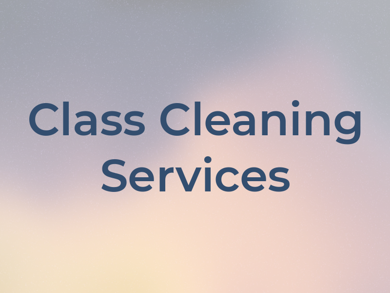 Class Cleaning Services