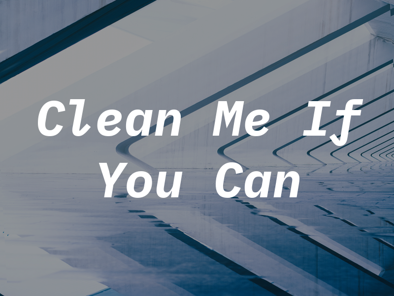 Clean Me If You Can