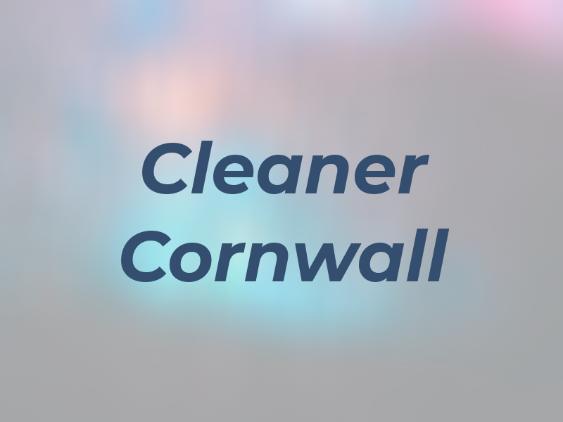 Cleaner Cornwall