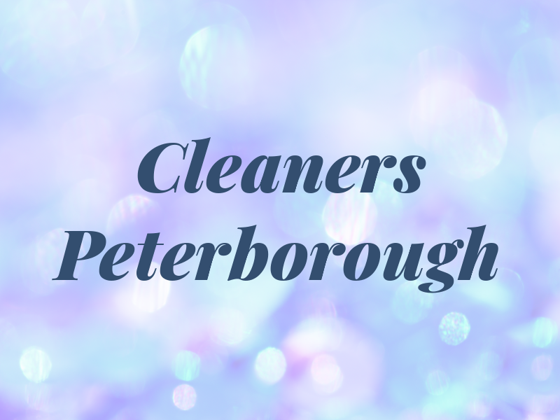 Cleaners Peterborough