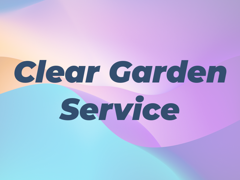 Clear Cut Garden Service