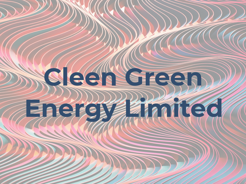 Cleen Green Energy Limited