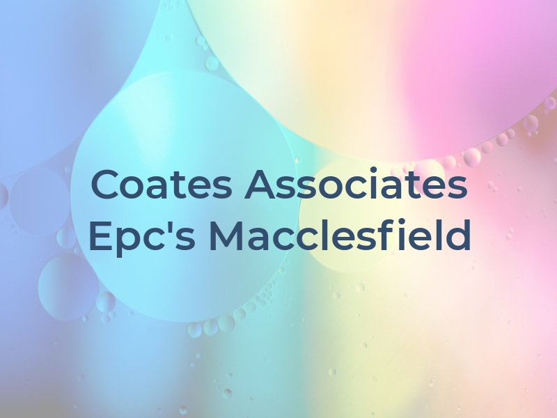 Coates & Associates Epc's Macclesfield