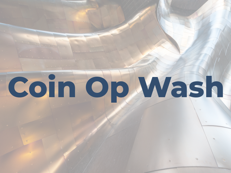 Coin Op Wash