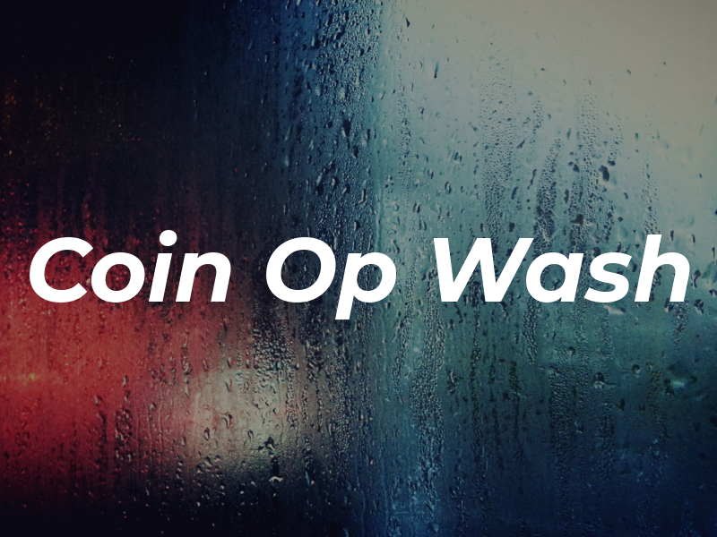 Coin Op Wash