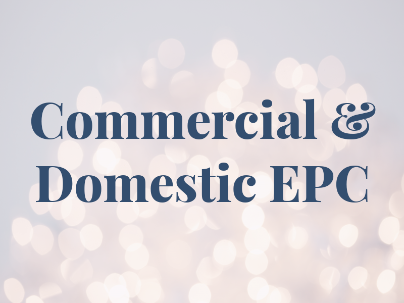 Commercial & Domestic EPC