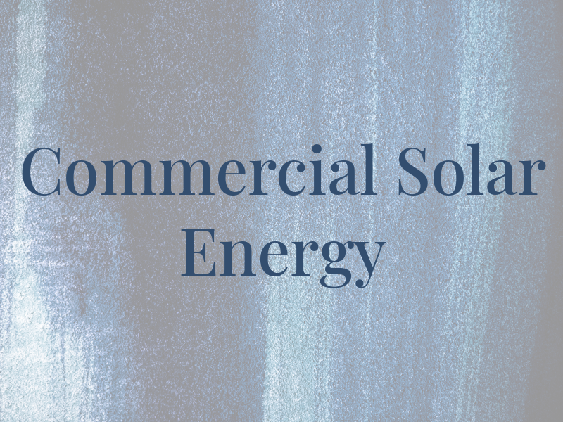 Commercial Solar Energy