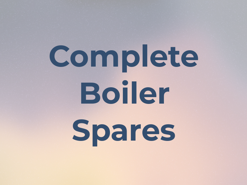 Complete Boiler Spares