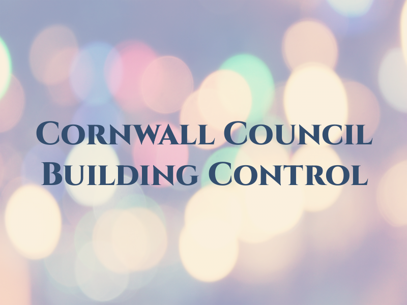 Cornwall Council Building Control