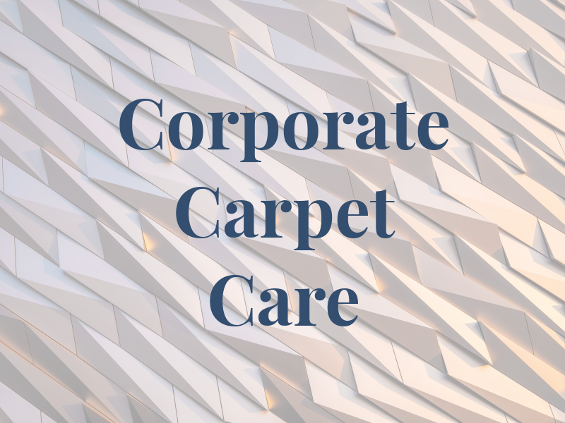 Corporate Carpet Care