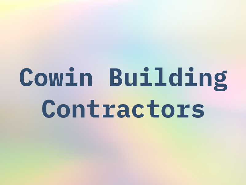Cowin Building Contractors Ltd