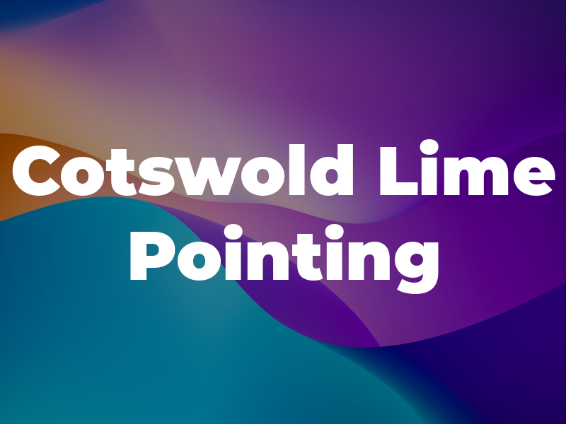 Cotswold Lime Pointing Ltd