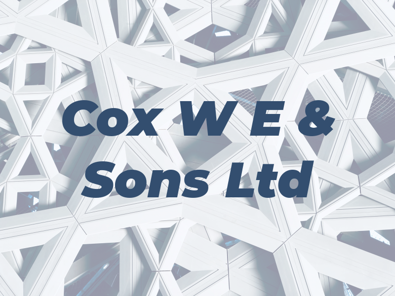 Cox W E & Sons Ltd