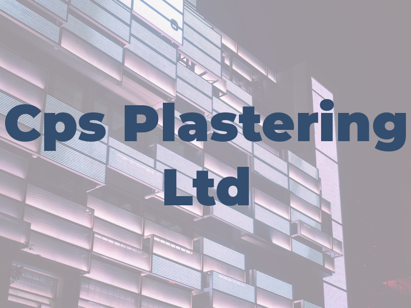 Cps Plastering Ltd