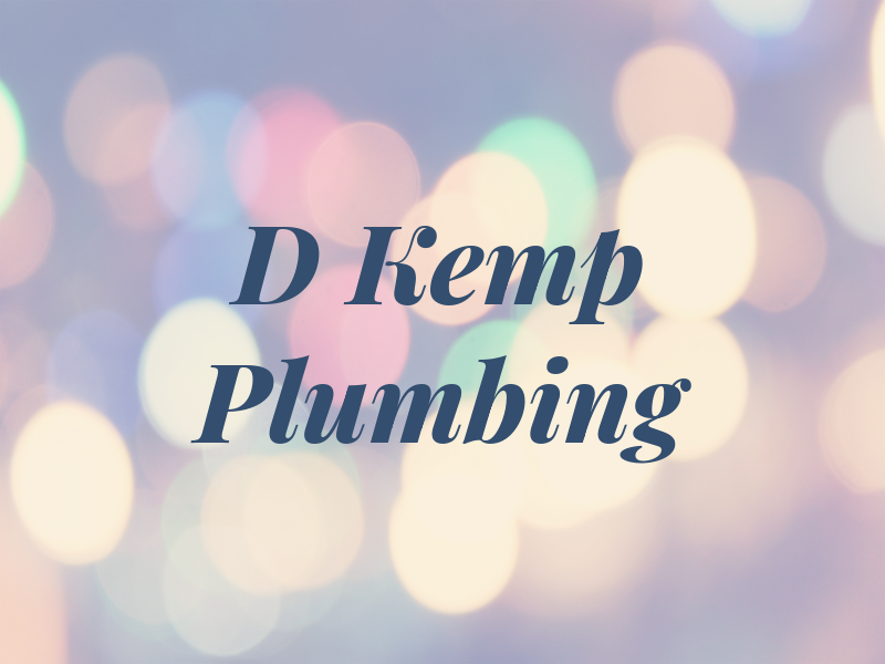 D Kemp Plumbing