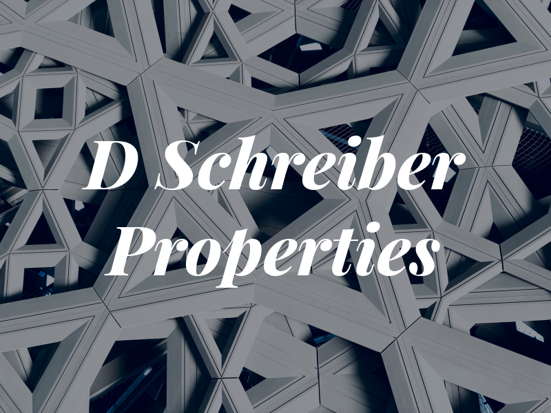 D Schreiber Properties