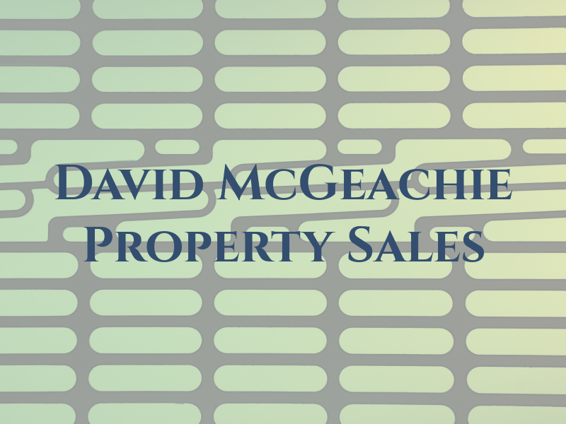 David McGeachie Property Sales