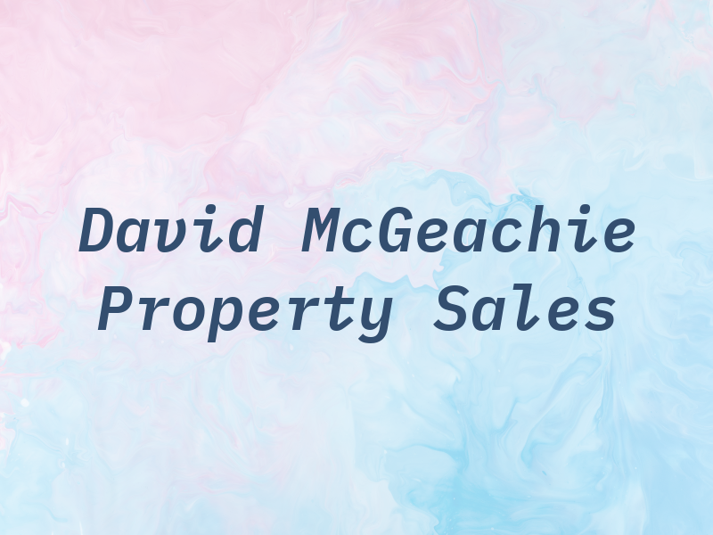 David McGeachie Property Sales