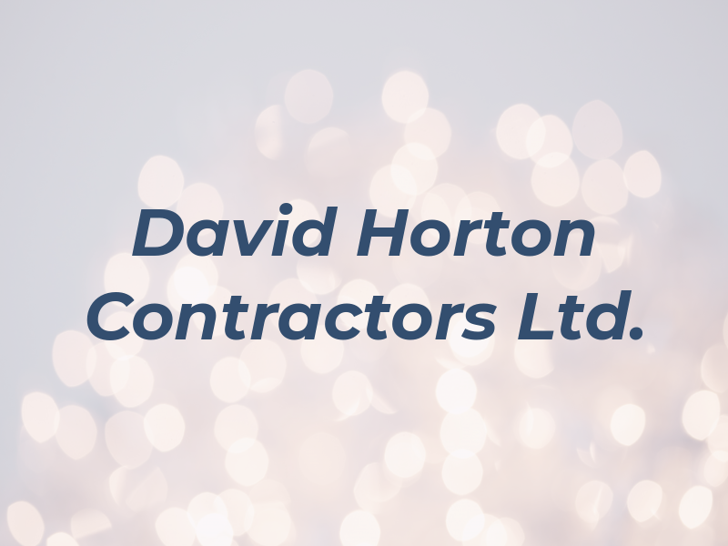 David Horton Contractors Ltd.