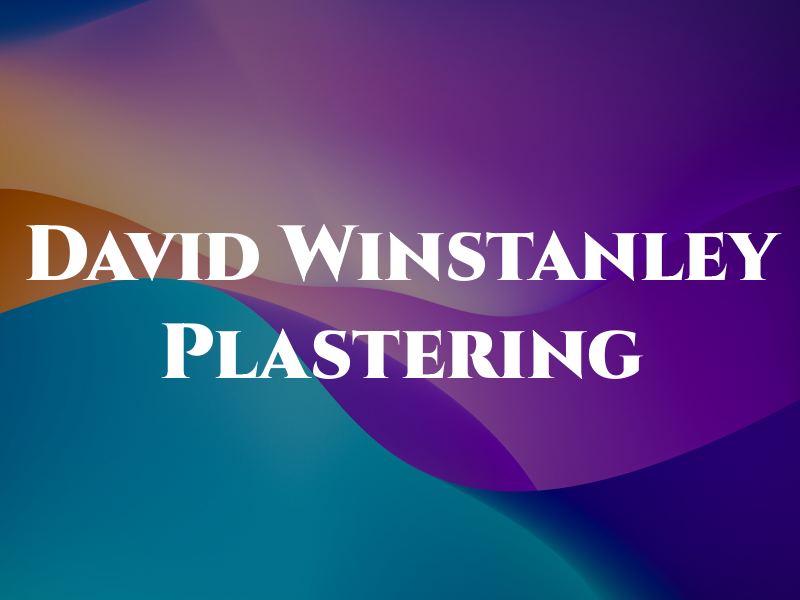 David Winstanley Plastering