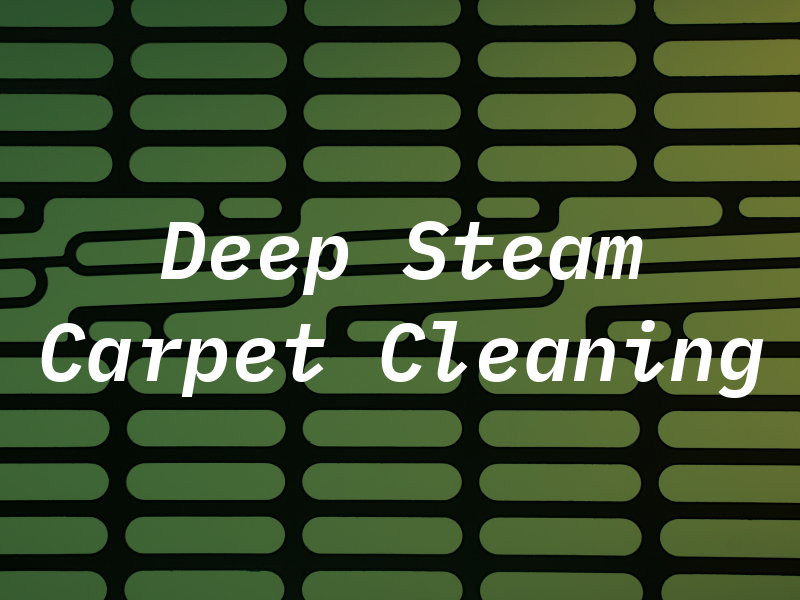 Deep Steam Carpet Cleaning