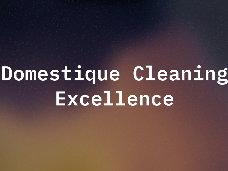 Domestique Cleaning Excellence