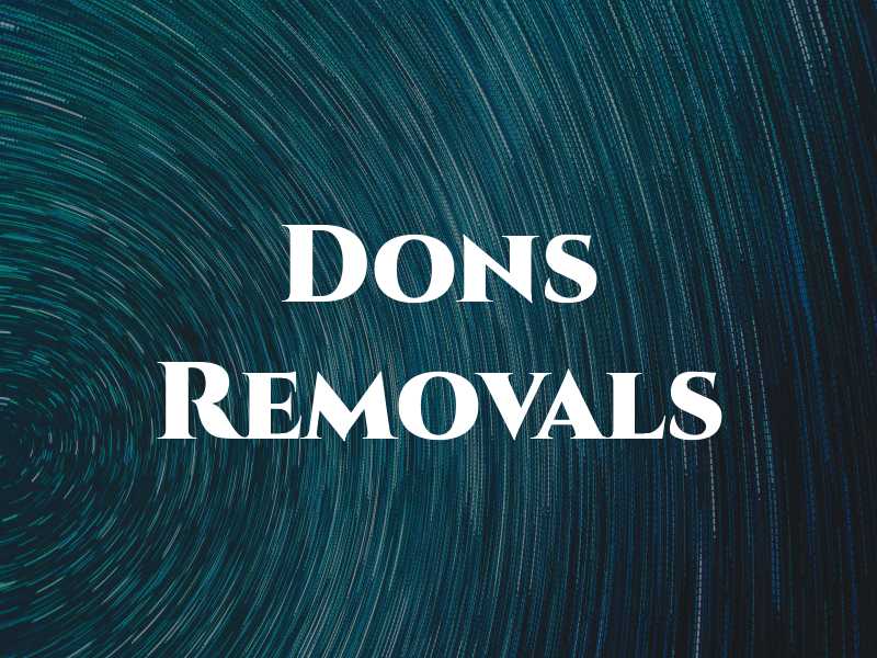 Dons Removals