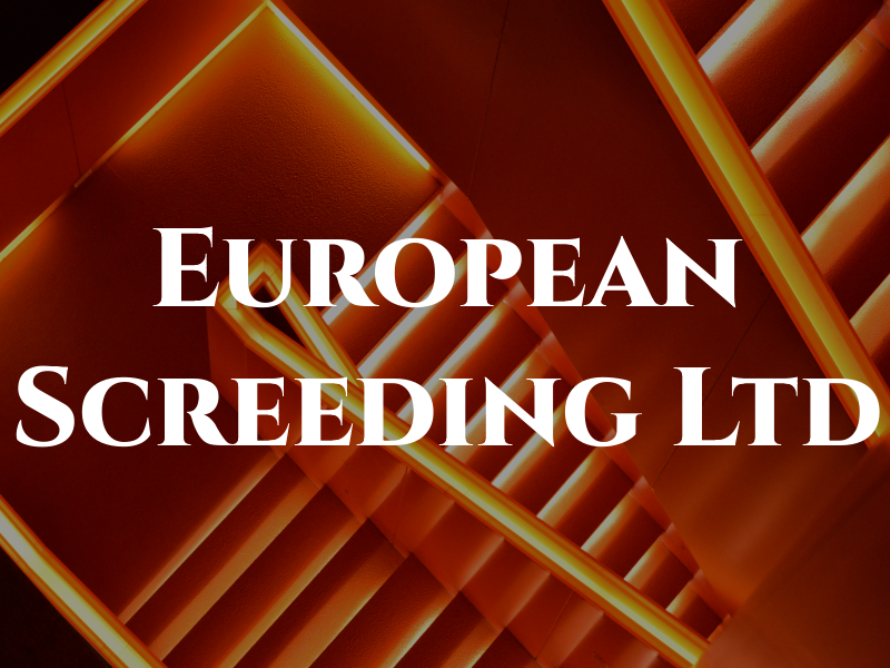 European Screeding Ltd