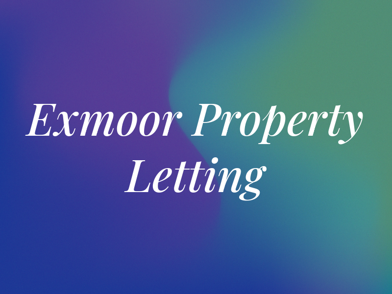 Exmoor Property Letting
