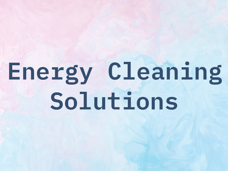 Eco Energy Cleaning Solutions
