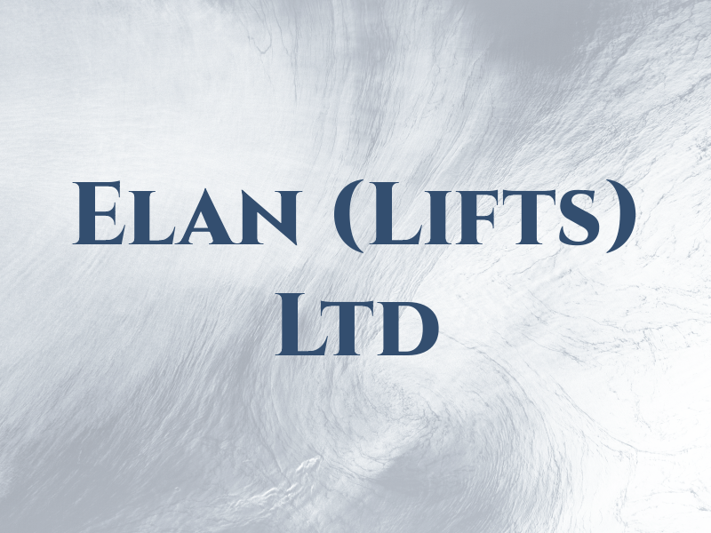 Elan (Lifts) Ltd