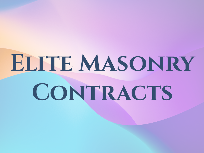 Elite Masonry Contracts Ltd