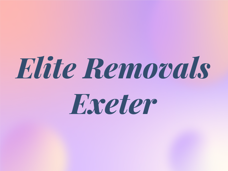 Elite Removals Exeter