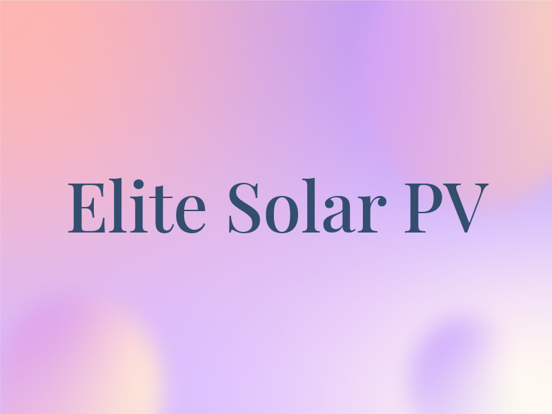 Elite Solar PV