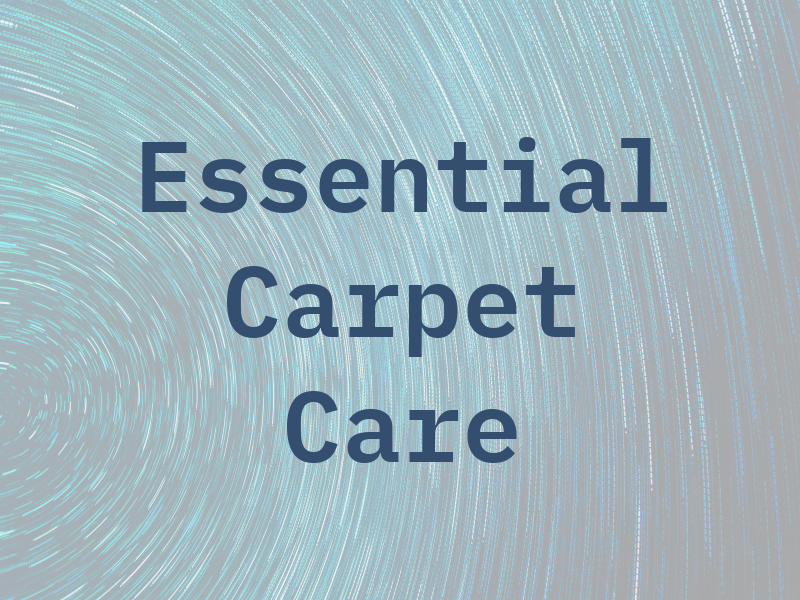 Essential Carpet Care