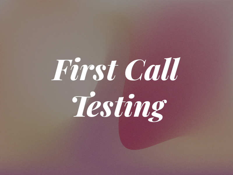 First Call PAT Testing