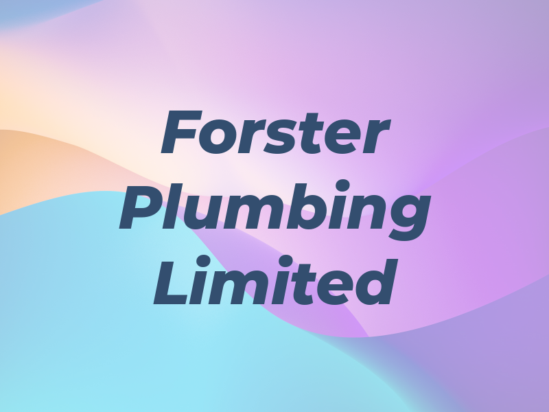 Forster Plumbing & Gas Limited