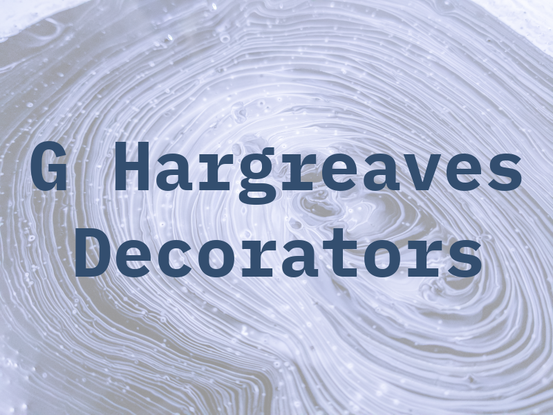 G Hargreaves Decorators