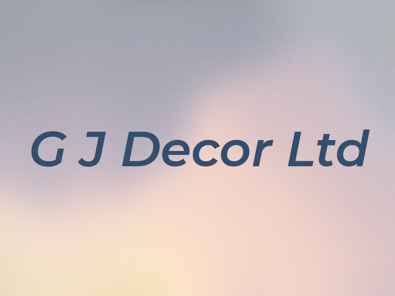 G J Decor Ltd