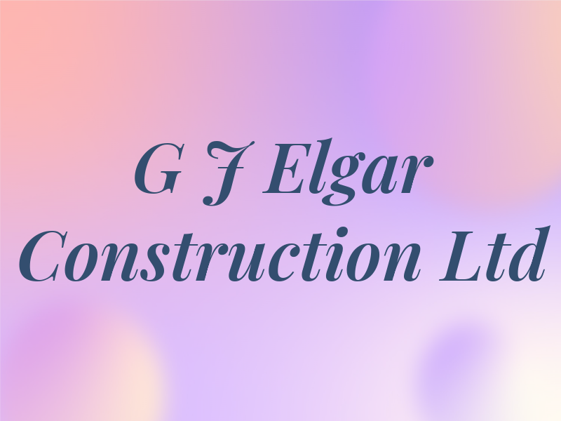 G J Elgar Construction Ltd