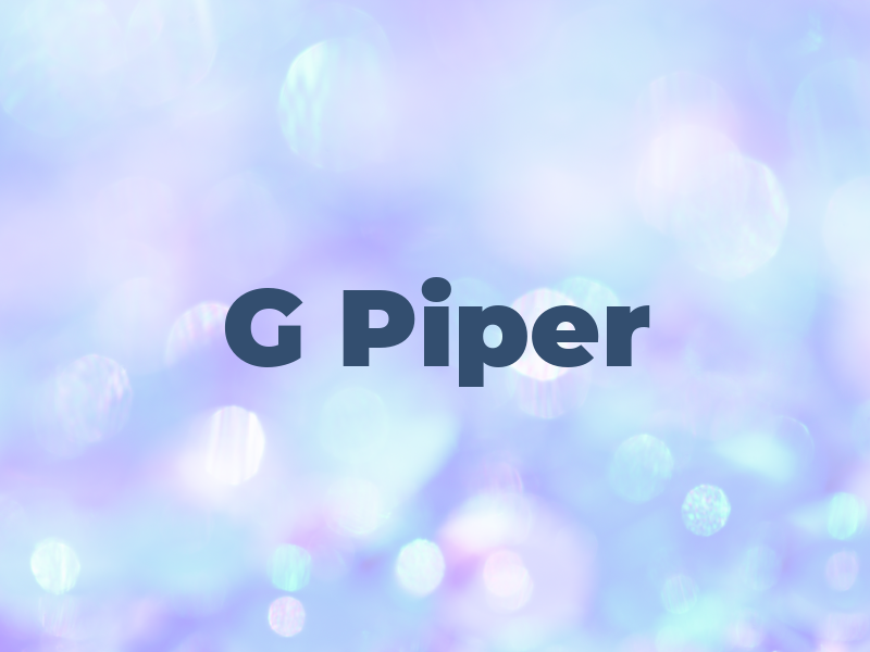 G Piper