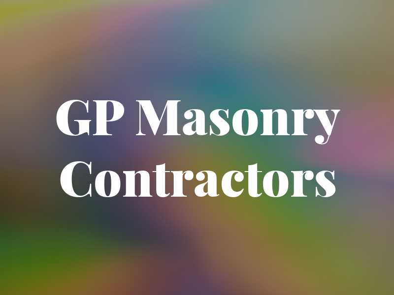 GP Masonry Contractors