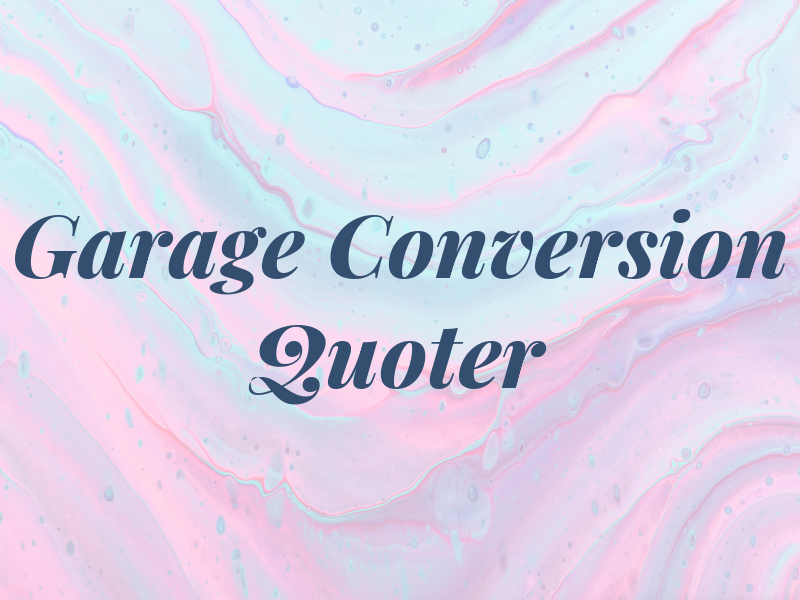 Garage Conversion Quoter