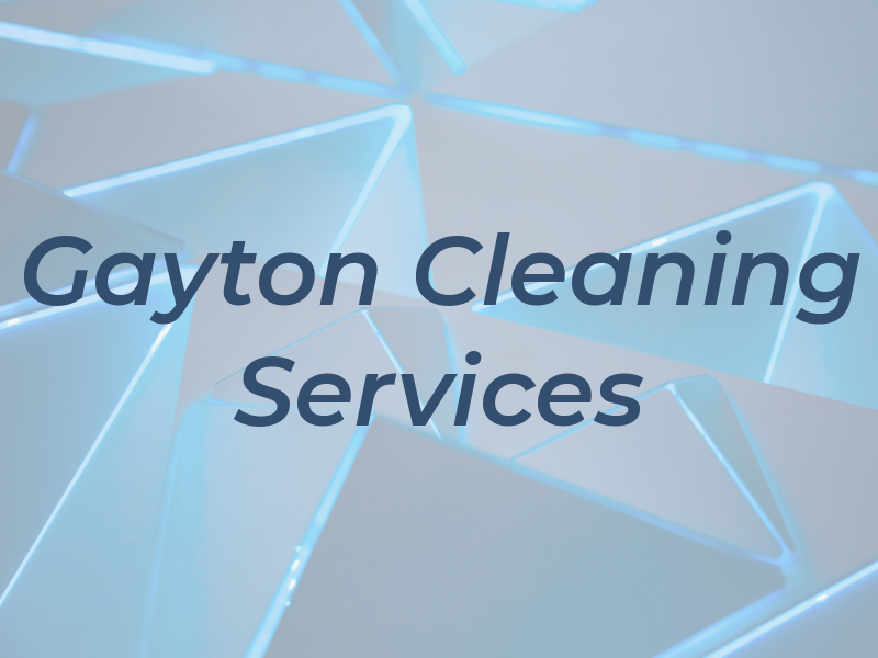 Gayton Cleaning Services Ltd