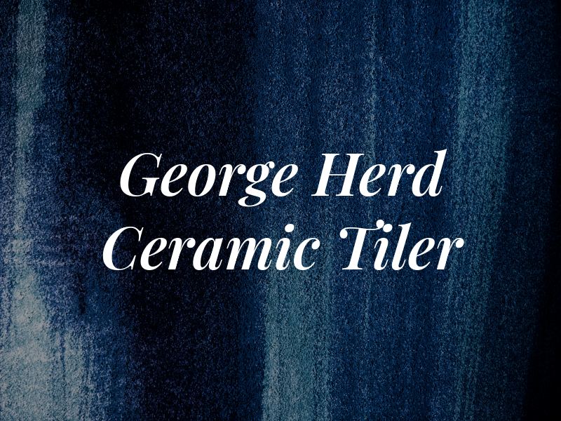 George Herd Ceramic Tiler