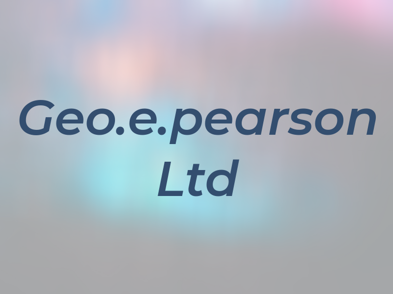 Geo.e.pearson Ltd