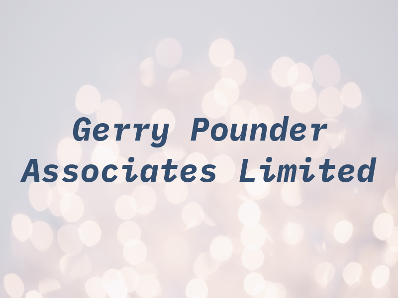 Gerry Pounder Associates Limited