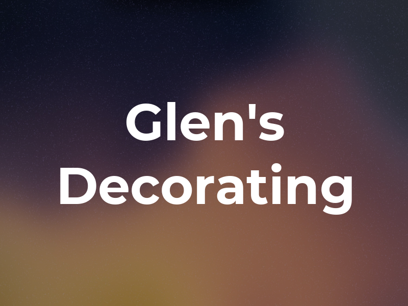 Glen's Decorating