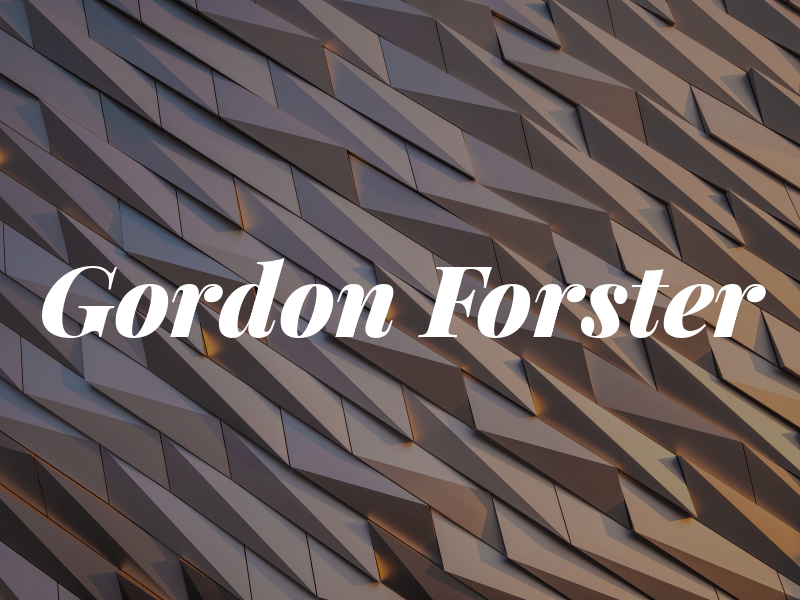 Gordon Forster